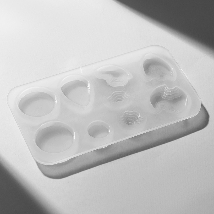 Молд силиконовый для изготовления украшений из эпоксидной смолы, 9 форм Молд силиконовый для изготовления украшений из эпоксидной смолы, 9 форм