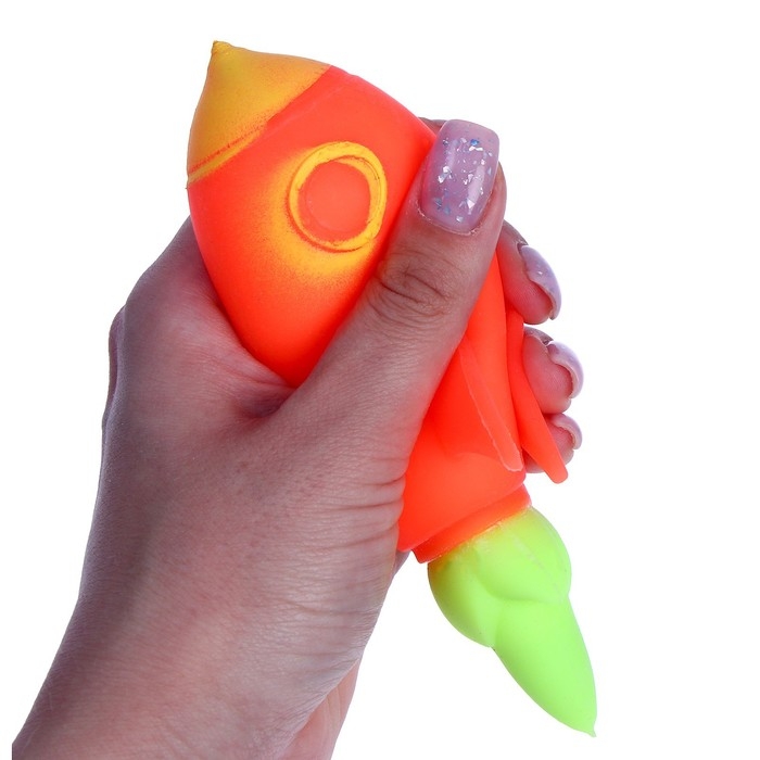 Антистресс сквиш мялка «Ракета», с пастой, цвета МИКС, в шоубоксе Антистресс сквиш мялка «Ракета», с пастой, цвета МИКС, в шоубоксе