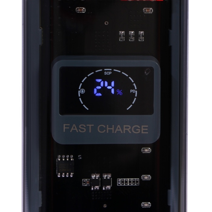 Внешний аккумулятор CRR-29, 20000 мАч, 2USB, 3А, дисплей, быстрая зарядка, серый Внешний аккумулятор CRR-29, 20000 мАч, 2USB, 3А, дисплей, быстрая зарядка, серый