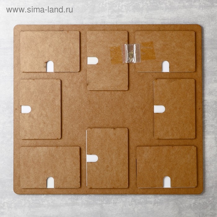 Фоторамка ХДФ  Фоторамка ХДФ "Наша семья" на 8 фото 10x15 см (пластиковый экран)