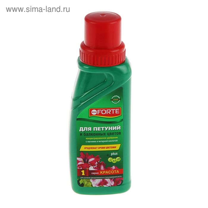 Удобрение для петуний и клумбовых цветов Bona Forte флакон, 285 мл Удобрение для петуний и клумбовых цветов Bona Forte флакон, 285 мл