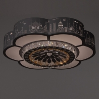 Люстра с ПДУ "Гранде" LED 160Вт 3000-6000К белый 50х50х9 см BayerLux