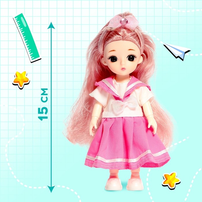 Кукла шарнирная «Школьные секреты» Кукла шарнирная «Школьные секреты»