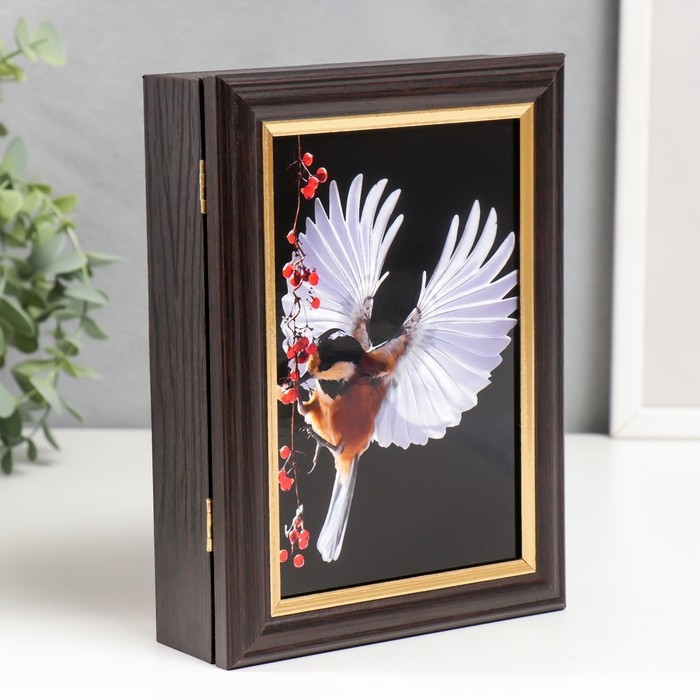 Ключница Ключница "Взмах крыльев" венге 15х21 см