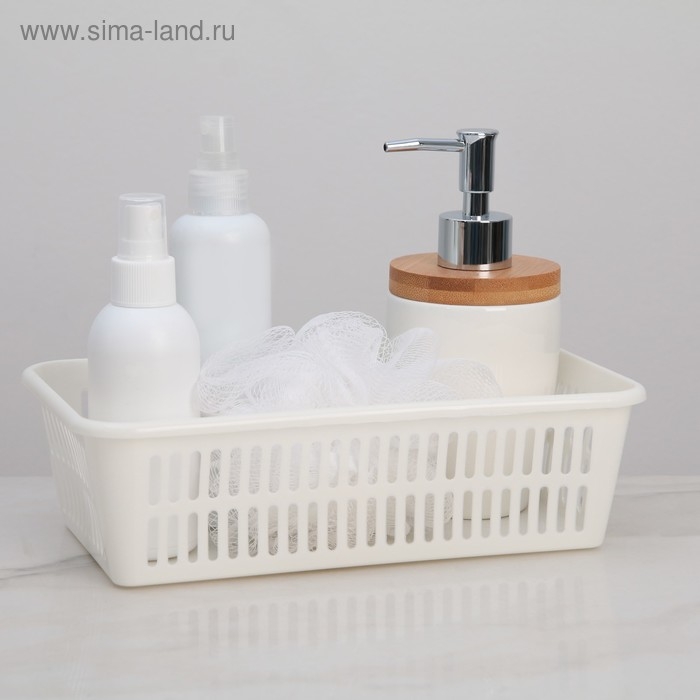 Корзина для хранения, 25×15×7 см, цвет МИКС Корзина для хранения, 25×15×7 см, цвет МИКС