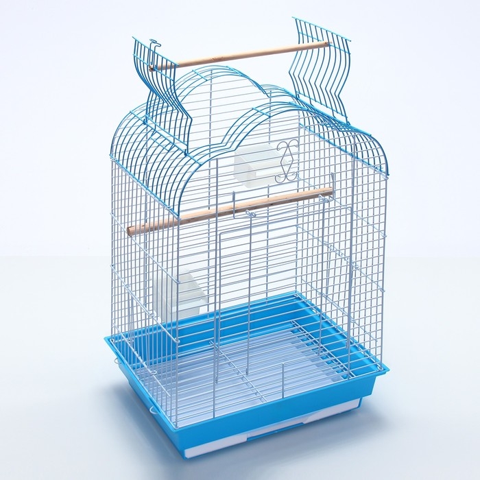 Клетка для птиц Bd-3/1o, раскрывающаяся крыша, 47,5 х 37 х 70 см, голубая Клетка для птиц Bd-3/1o, раскрывающаяся крыша, 47,5 х 37 х 70 см, голубая