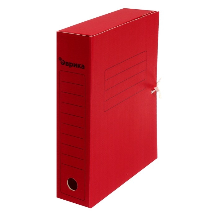 Папка архивная с завязками Calligrata, микрогофрокартон, 70 мм, до 700 л, красный Папка архивная с завязками Calligrata, микрогофрокартон, 70 мм, до 700 л, красный