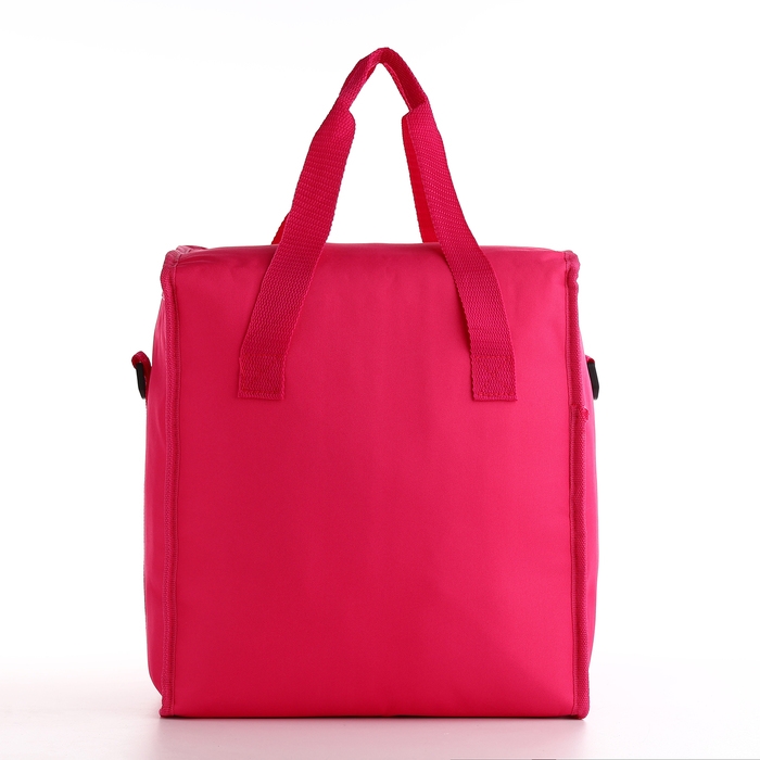 Термосумка на молнии, наружный карман, 22 л, цвет розовый Термосумка на молнии, наружный карман, 22 л, цвет розовый