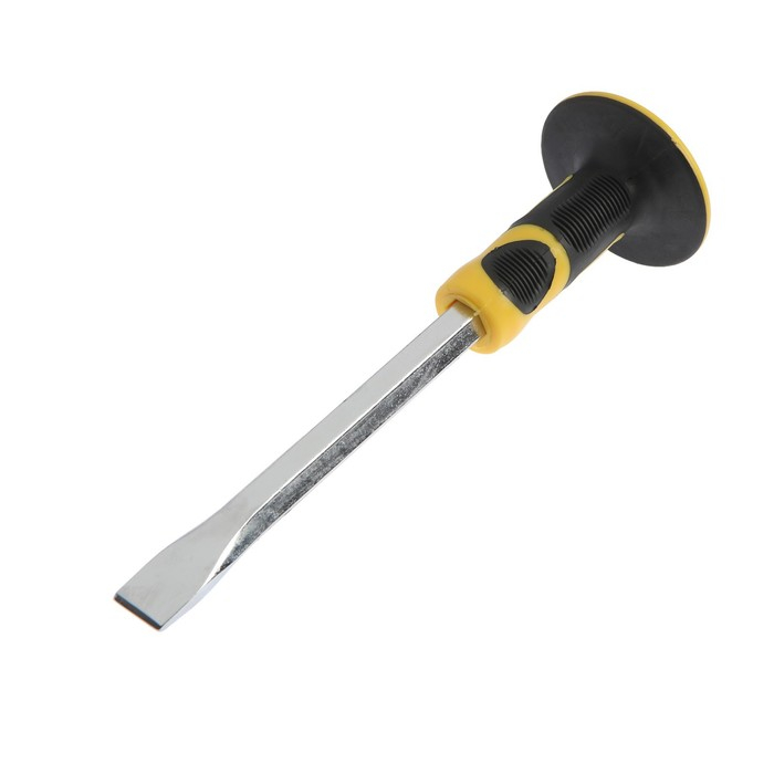 Зубило плоское ТУНДРА, сталь 45, хромированное, 2К рукоятка, 300 х 25 мм Зубило плоское ТУНДРА, сталь 45, хромированное, 2К рукоятка, 300 х 25 мм