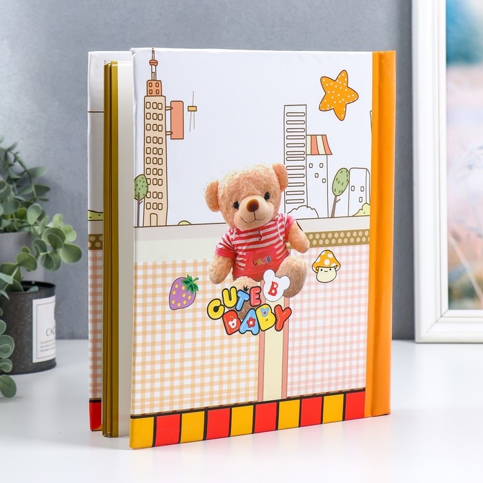 Фотоальбом 20 магнитных листов  Фотоальбом 20 магнитных листов "Детские игрушки" МИКС 29х24х2 см