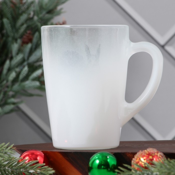 Кружка новогодняя стеклянная с градиентом «Белочка!», 300 мл Кружка новогодняя стеклянная с градиентом «Белочка!», 300 мл