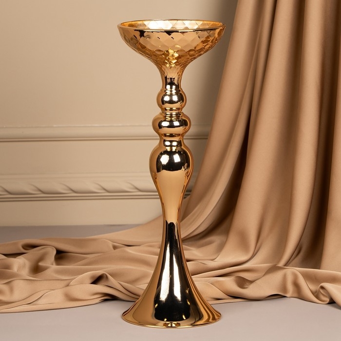 Подсвечник металл на 1 свечу «Ричард» цвет золото 12.5 х 12.5 х 37.5 см Подсвечник металл на 1 свечу «Ричард» цвет золото 12.5 х 12.5 х 37.5 см