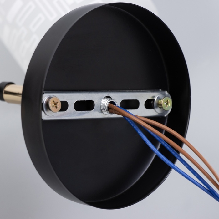 Люстра Люстра "Ассела" 2хЕ27 40Вт черно-золотой 46х20х27 см