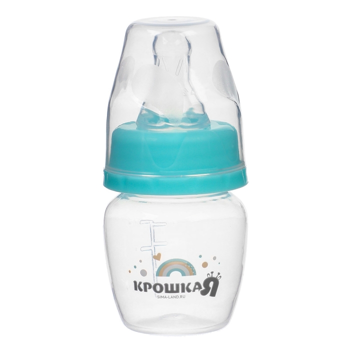 Бутылочка для кормления, классическое горло, 60 мл (мерная шкала до 40мл) Basic, 0+ мес., цвет бирюзовый Бутылочка для кормления, классическое горло, 60 мл (мерная шкала до 40мл) Basic, 0+ мес., цвет бирюзовый