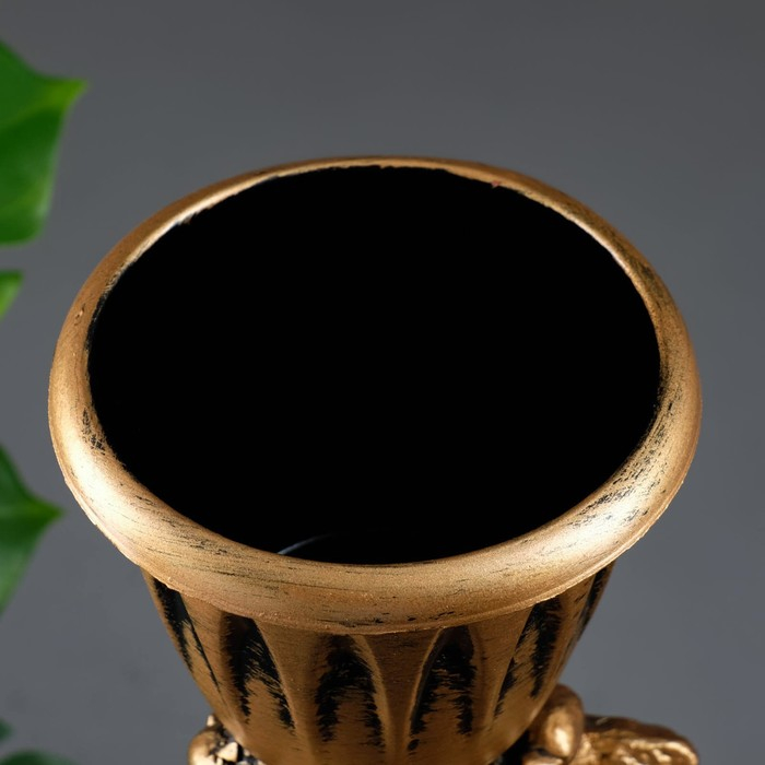 Фигурное кашпо Фигурное кашпо "Пара ангелов" бронза 1,2 л / 27х62х30см