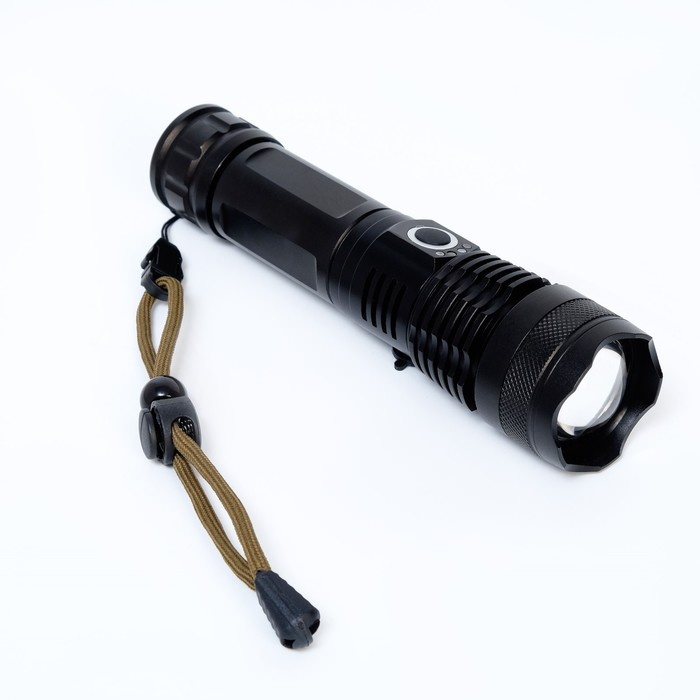 Фонарь ручной аккумуляторный, 12 Вт, 340 лм, P50, 5 режимов, 17 х 4 см Фонарь ручной аккумуляторный, 12 Вт, 340 лм, P50, 5 режимов, 17 х 4 см