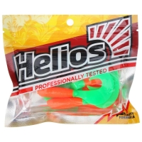 Твистер Helios Credo Orange & Green, 8.5 см, 7 шт. (HS-11-025)