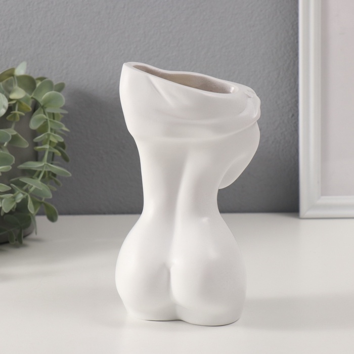 Сувенир полистоун вазон Сувенир полистоун вазон "Скульптура. Женское тело" 9,9х18,6 см