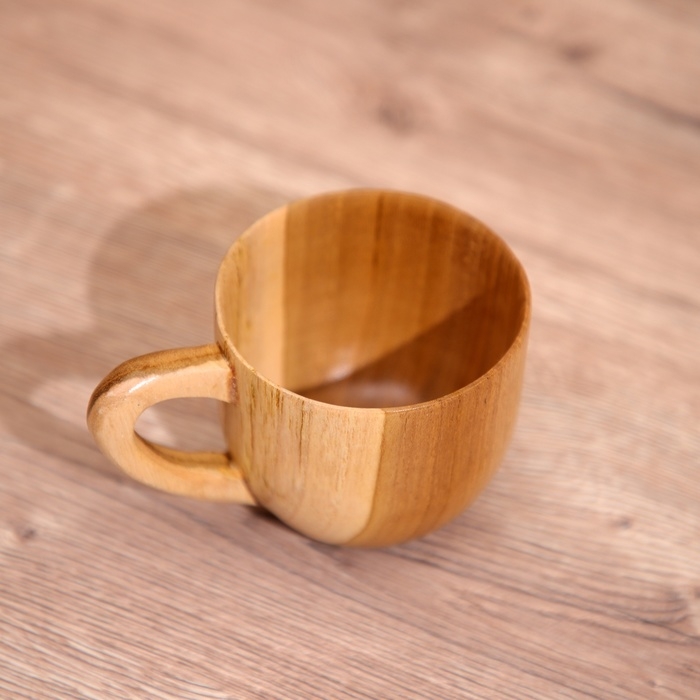Кружка, тиковое дерево 11х8х7 см