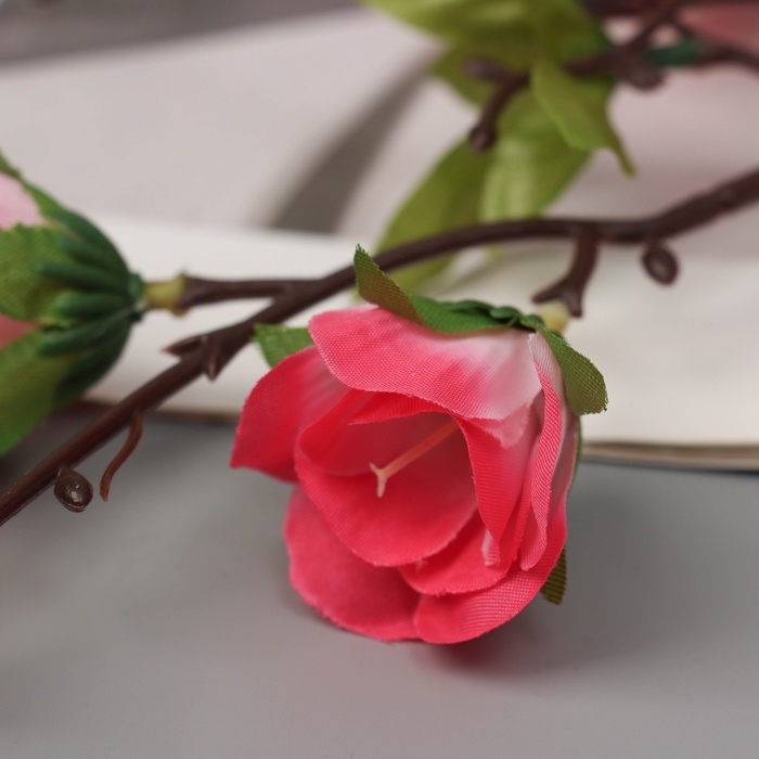 Цветы искусственные Цветы искусственные "Роза мини карнавал" 70х4 см, розовый