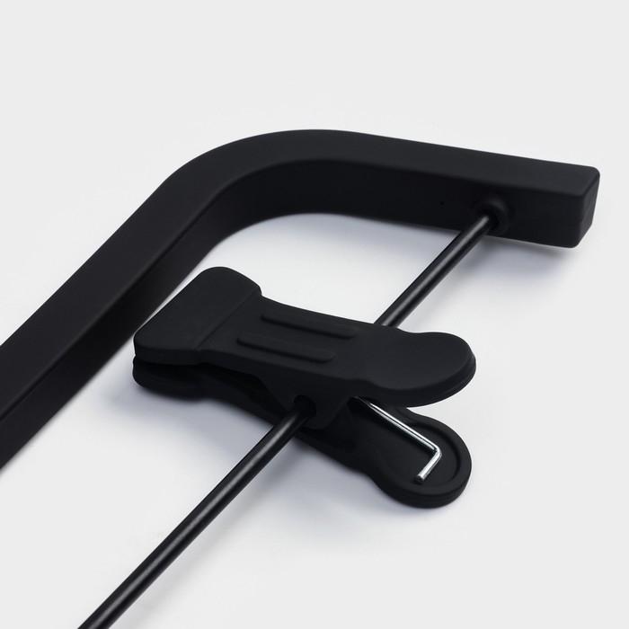 Плечики - вешалки для одежды LaDо́m Soft-touch, 37,5×15,5×1,1 см, 2 шт, с зажимами Плечики - вешалки для одежды LaDо́m Soft-touch, 37,5×15,5×1,1 см, 2 шт, с зажимами