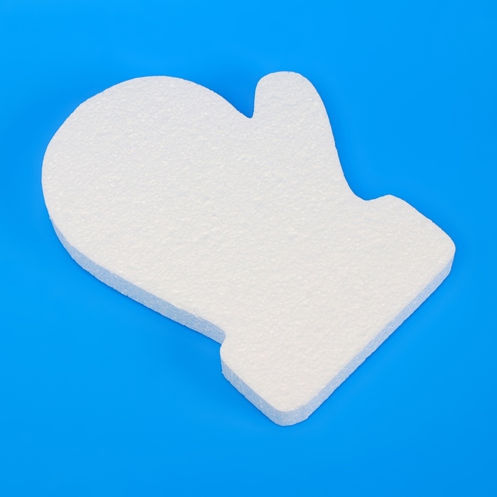 Заготовка из пенопласта Заготовка из пенопласта "Варежка с узором", рельеф, 30 см х 3 см