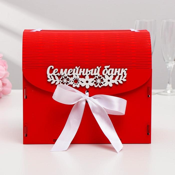 Семейный банк Семейный банк "Цветочный", красный, 23,5х17х20 см