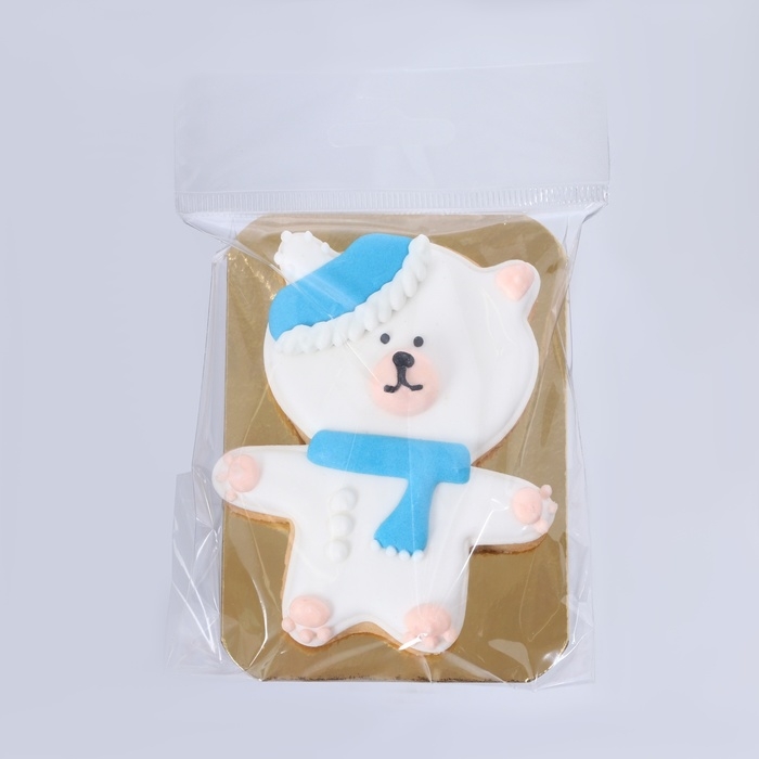 Новый год. Печенье ванильное Новый год. Печенье ванильное "Мишутка" 40 гр (1кор=15шт)