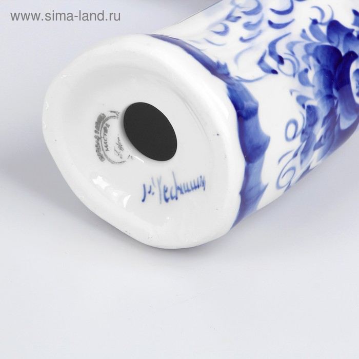 Набор для специй &laquo;Дама с коромыслом&raquo;, 5&times;13&times;20 см, гжель