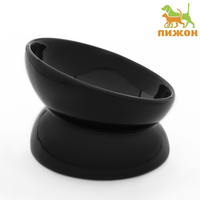 Миска керамическая  Миска керамическая "Феншуй" 150 мл  13 x 9 cм, чёрная