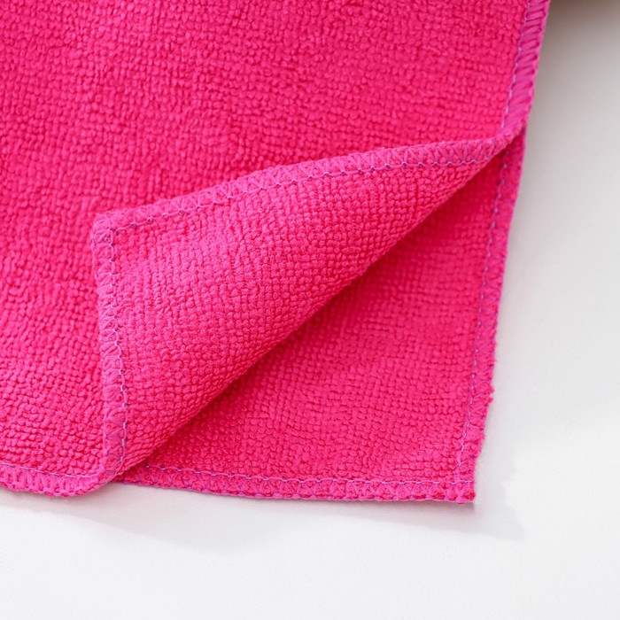 Салфетки универсальные Доляна, 220 г/м², 3 шт, 30×30 см, микрофибра, с оверлоком, цвет МИКС Салфетки универсальные Доляна, 220 г/м², 3 шт, 30×30 см, микрофибра, с оверлоком, цвет МИКС