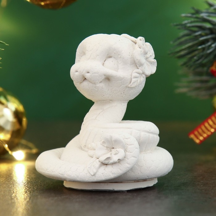 Новый год. Символ 2025. Фигура для раскраски  Новый год. Символ 2025. Фигура для раскраски "Змея Гая" 4х4см