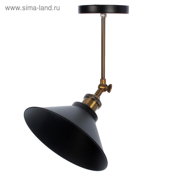 Светильник потолочный Светильник потолочный "Грегори" черный 1x40W E27 22x22x15 см BayerLux