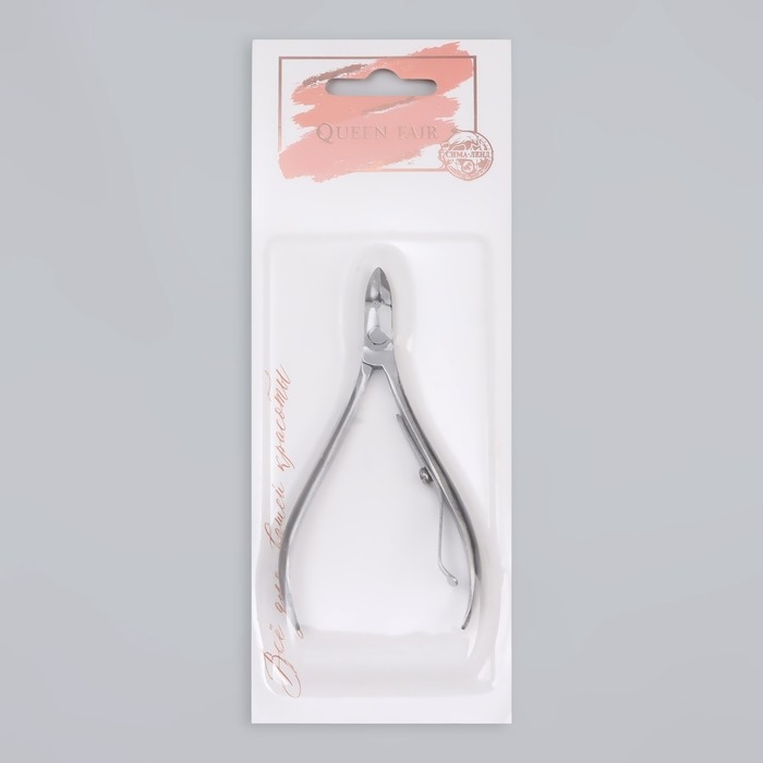 Кусачки маникюрные для кутикулы, 9 см, длина лезвия - 9 мм, на блистере, цвет серебристый Кусачки маникюрные для кутикулы, 9 см, длина лезвия - 9 мм, на блистере, цвет серебристый