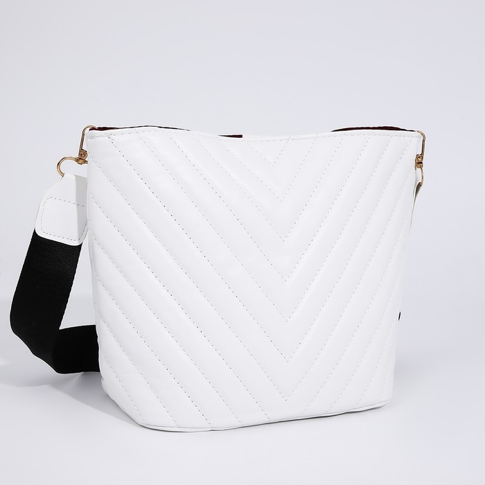 Сумка кросс-боди на молнии, цвет белый Сумка кросс-боди на молнии, цвет белый