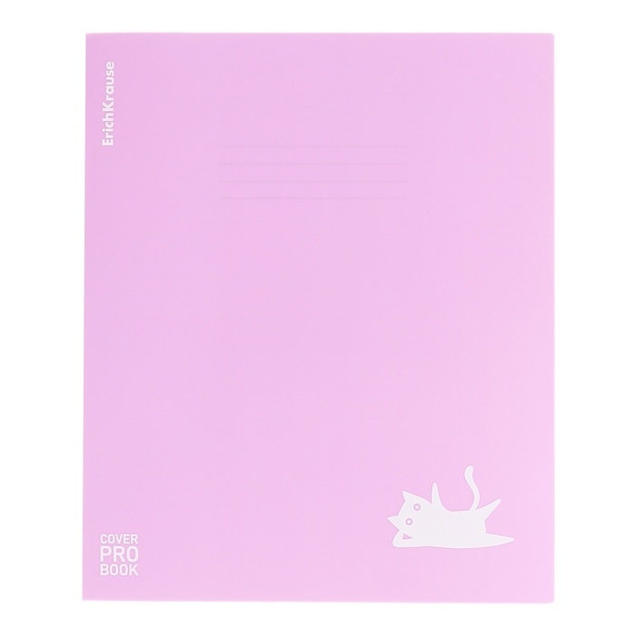 Тетрадь 48 листов в клетку ErichKrause Тетрадь 48 листов в клетку ErichKrause "CoverProBook Brave cats", пластиковая обложка с тиснением, шелкография, блок офсет 100% белизны, микс