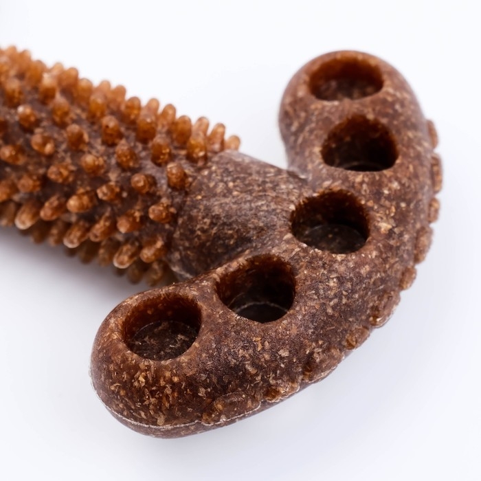 Игрушка для собак  Игрушка для собак "Ключ", TPR+Бамбук, массажная, 12 х 3,5 х 5 см