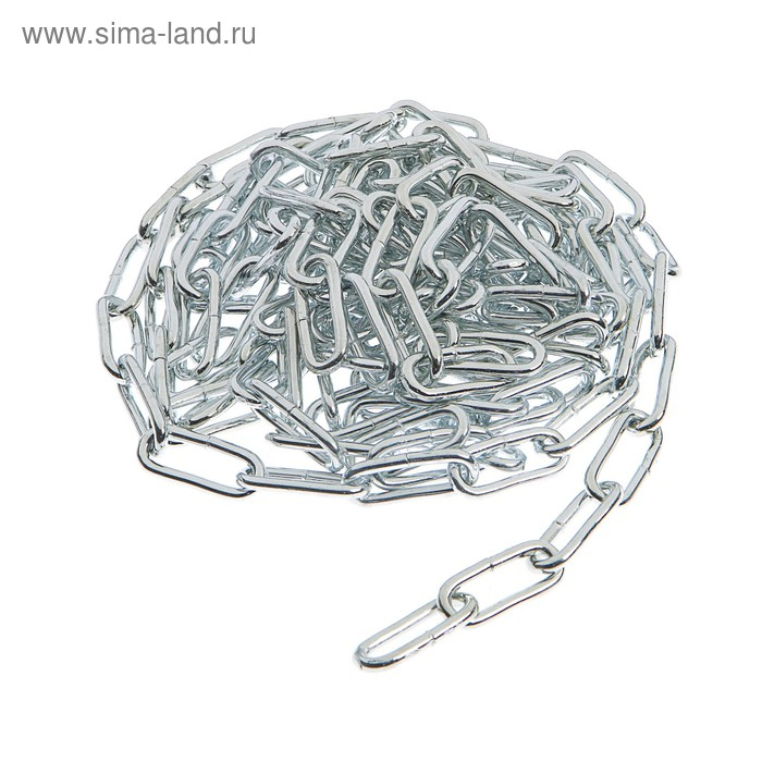 Цепь длиннозвенная ТУНДРА krep, DIN763, диаметр 5 мм, сварная, оцинкованная, 5 м Цепь длиннозвенная ТУНДРА krep, DIN763, диаметр 5 мм, сварная, оцинкованная, 5 м