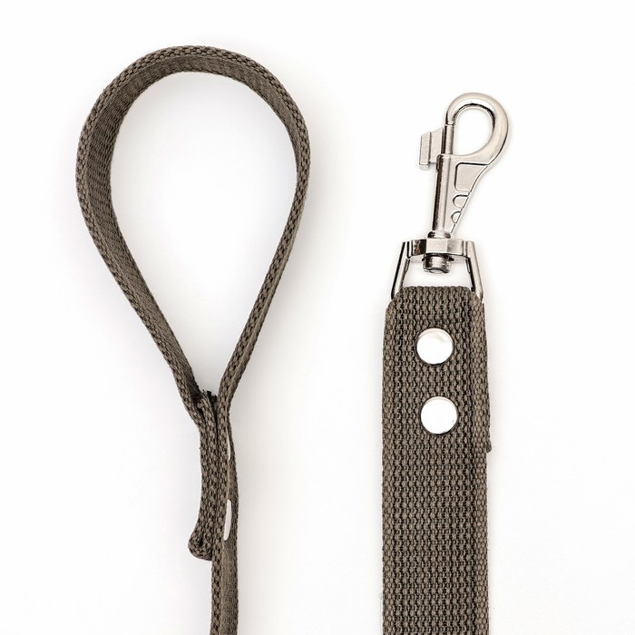 Поводок брезентовый 2 м х 3,5 см, тёмно-зелёный Поводок брезентовый 2 м х 3,5 см, тёмно-зелёный