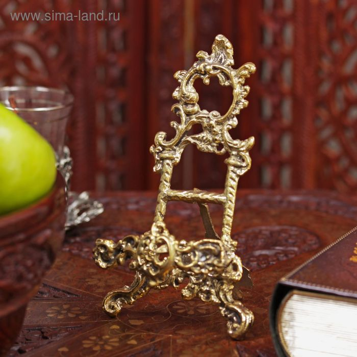 Мини мольберт  Мини мольберт "Трезубец" латунь 15х8,5х3,5 см