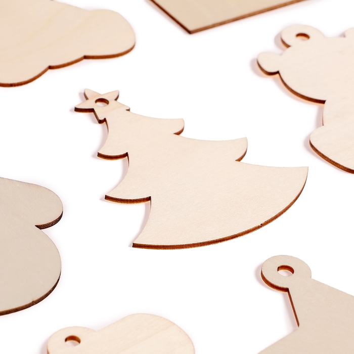 Набор для творчества «Новогодний подарок», 20 основ под раскраску Набор для творчества «Новогодний подарок», 20 основ под раскраску