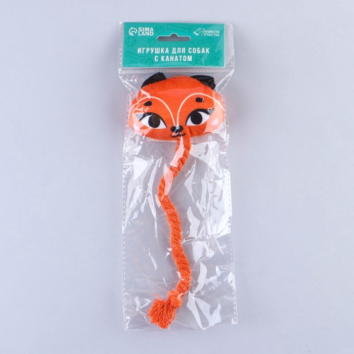 Игрушка для собак «Лисенок», с канатом Игрушка для собак «Лисенок», с канатом