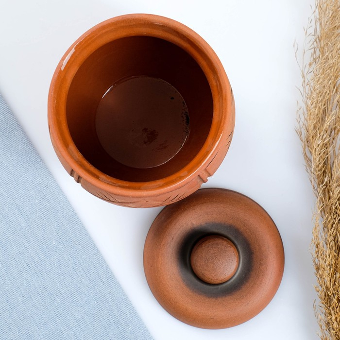 Горшок керамический для запекания  Горшок керамический для запекания "Аппетитный" 0,7л молочение