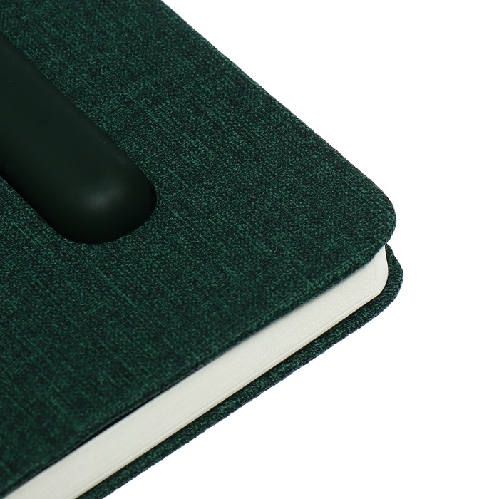 Ежедневник недатированный A5, 96л, лин, держатель для телефона/планшета/ручки, Зеленый Ежедневник недатированный A5, 96л, лин, держатель для телефона/планшета/ручки, Зеленый