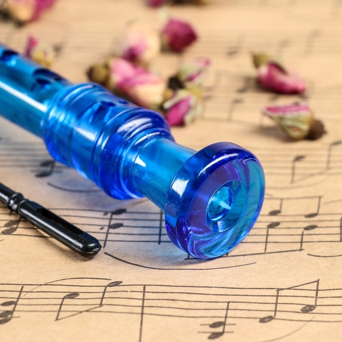 Блокфлейта Music Life, 8 отверстий, немецкая система, синяя Блокфлейта Music Life, 8 отверстий, немецкая система, синяя