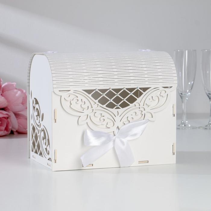 Семейный банк Семейный банк "Ажурный", со стразами, белый, 23,5х17х20 см