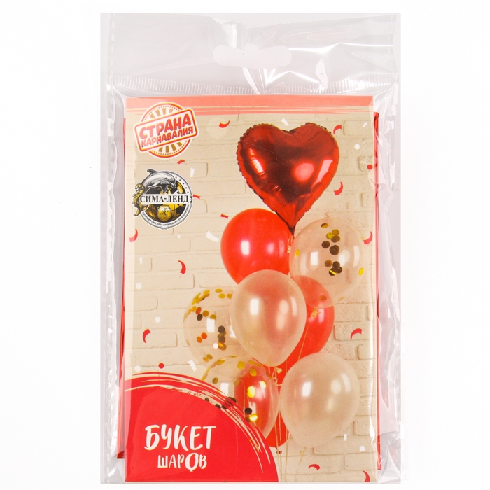 Букет из шаров «Сердце», латекс, фольга, набор 9 шт. Букет из шаров «Сердце», латекс, фольга, набор 9 шт.