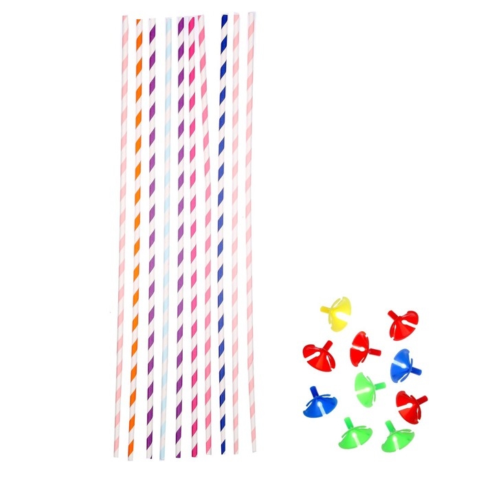 Набор трубочка и розетка 6 мм, 10 шт., МИКС Набор трубочка и розетка 6 мм, 10 шт., МИКС