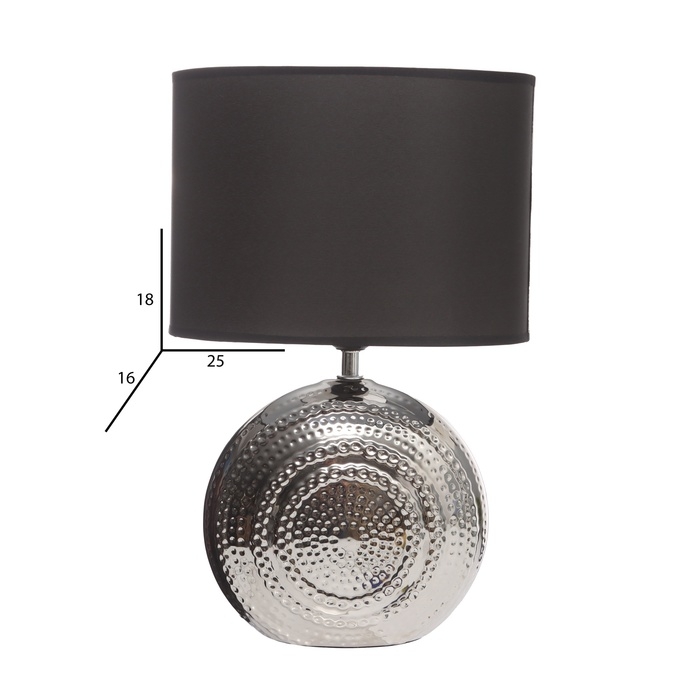 Лампа настольная 7515121TL/1 E27 40Вт серебро 24,5х24,5х37 см Лампа настольная 7515121TL/1 E27 40Вт серебро 24,5х24,5х37 см