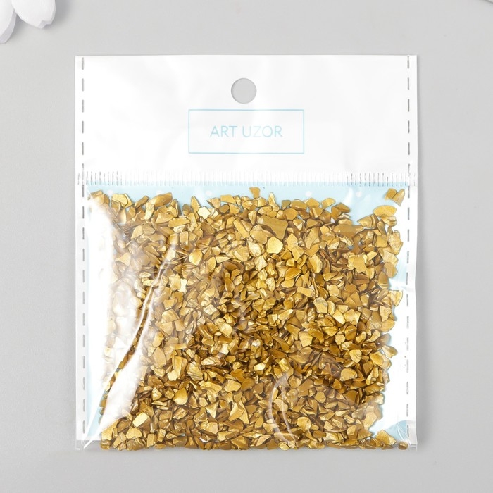 Декор стекло Декор стекло "Слюда золото" 20 гр